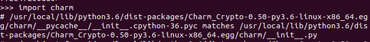 charm python crypto
