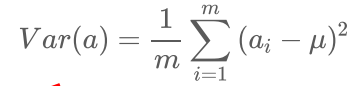 各个数据分别与其平均数之差的平方的和的平均数