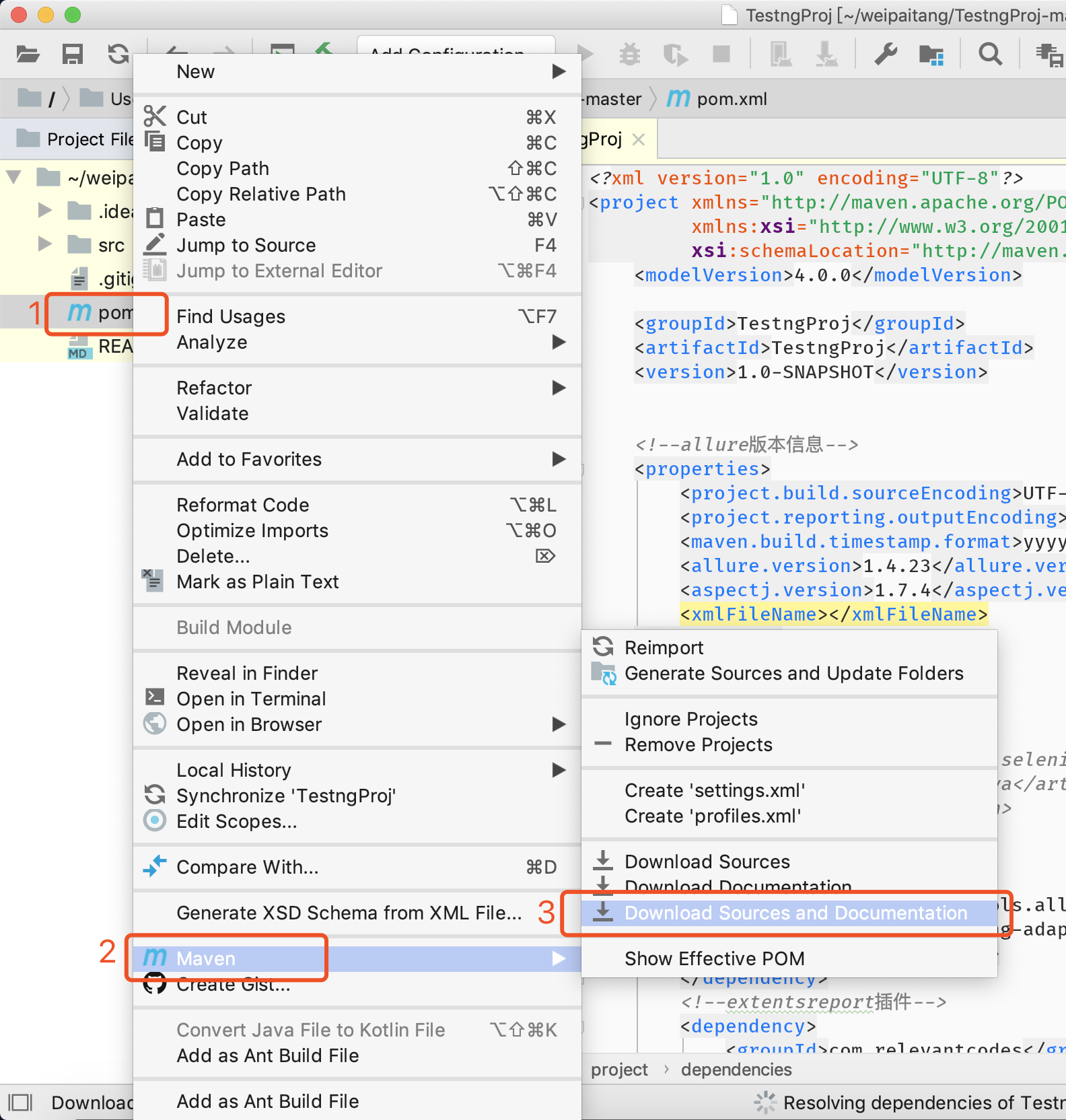 maven project depends reported inspects a maven model for resolution ...