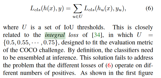 Integral Loss