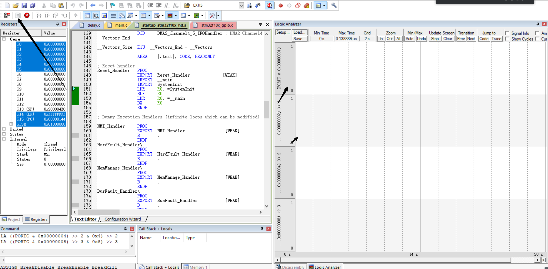 keil的软件逻辑分析仪（ logic analyzer）使用教程 程序员大本营