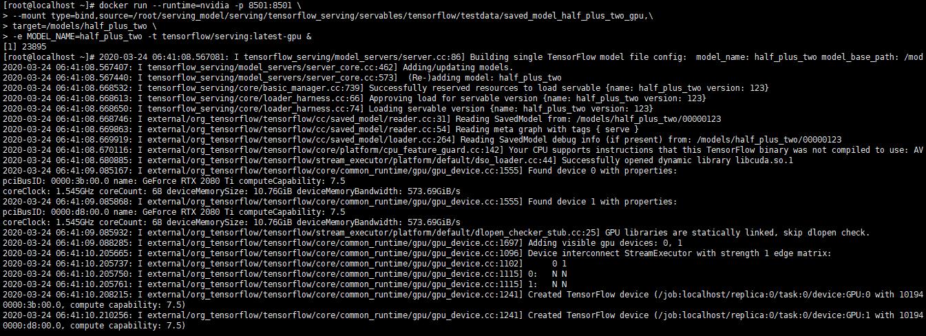 Centos7上使用docker nvidia-docker部署tensorflow/serving项目流程_nvidia-container ...