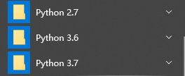 笔者电脑上有三个python版本