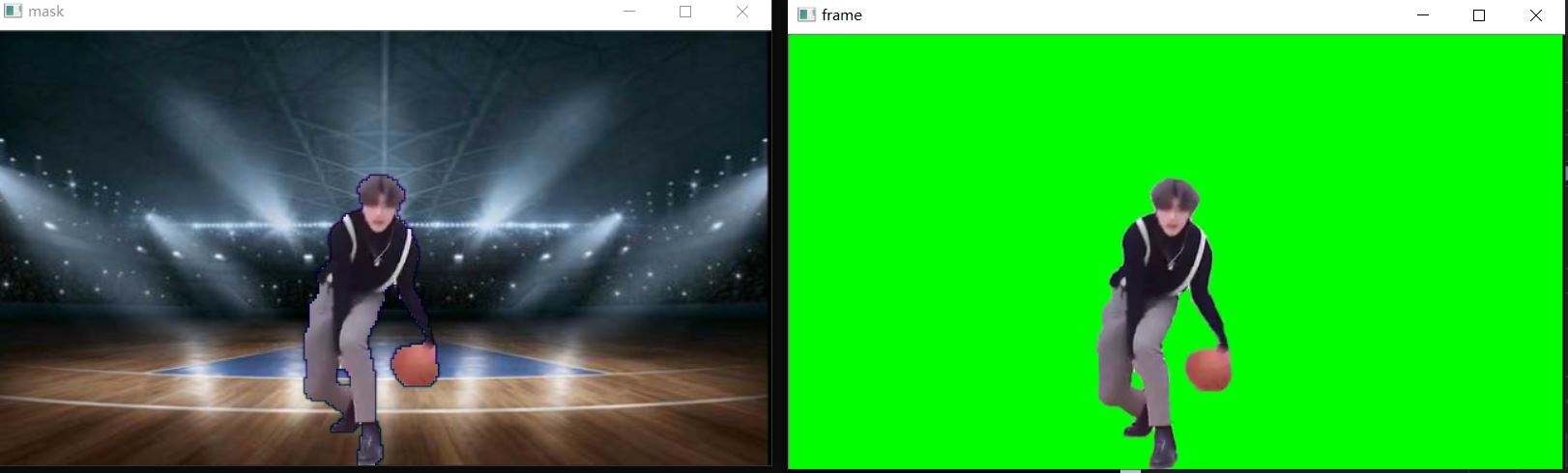 Opencv 学习笔记（五）绿幕视频背景替换（抠图）_别怕，我是光！ 的 