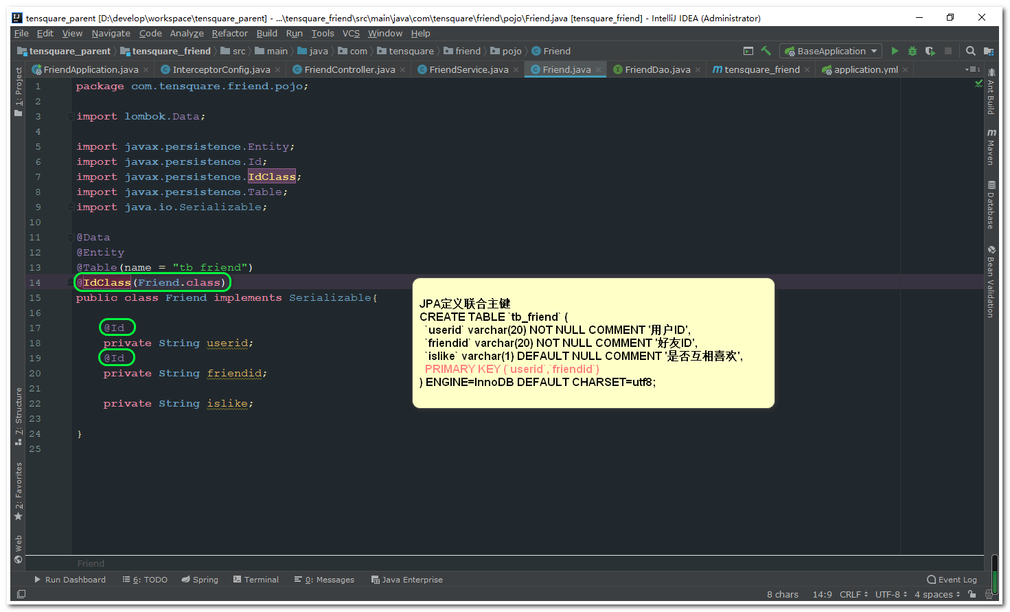 Hibernate idclass clearance example