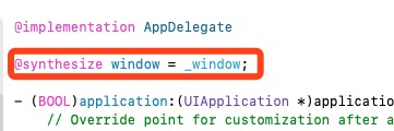 [Application] The app delegate must implement the window property if ..... 错误