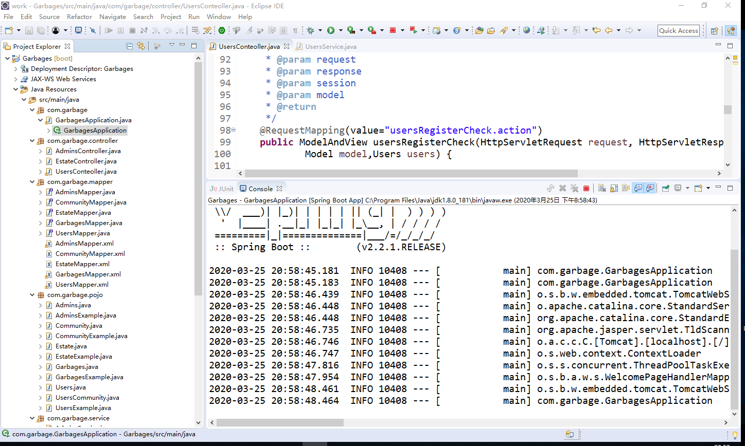 The xml file starts with an error Caused by: org.apache.ibatis.builder ...