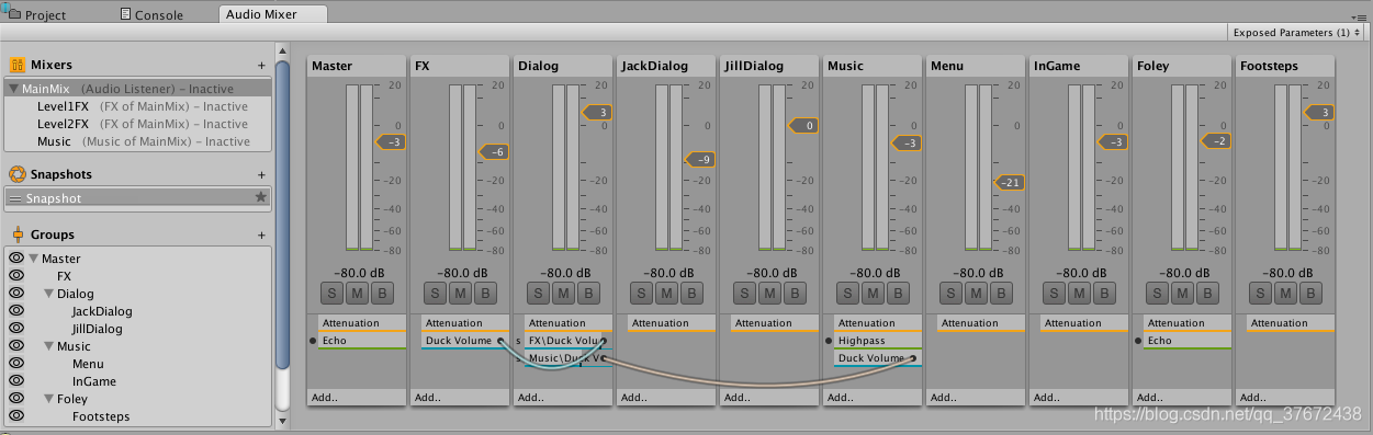 unity Audio 基础知识二Audio Mixer_audiomixer-CSDN博客