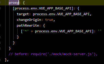 vue element admin 配置后台接口