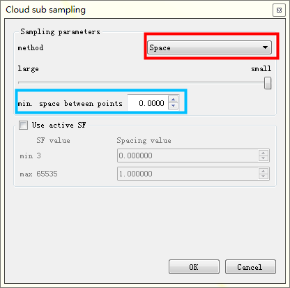 cloudcompare点云抽稀