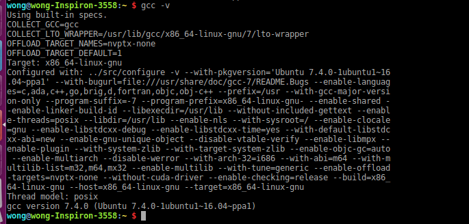 ubuntu-gcc-wonghome-gcc