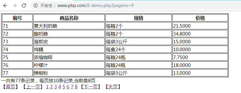 PHP-分页