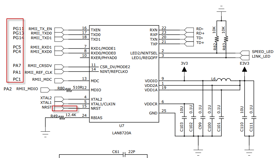调试- 从st官方demo移植的lan8720工程移植到自己的板子