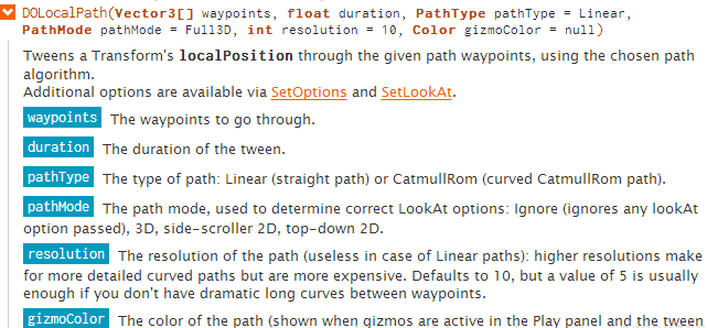 Unity之DOTweenPath轨迹移动