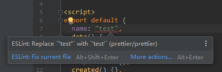 webstorm prettier on save