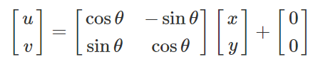 旋转变换矩阵表示