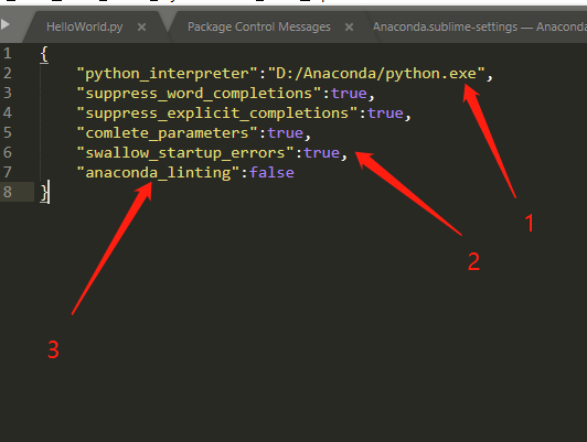 sublime text 3 anaconda