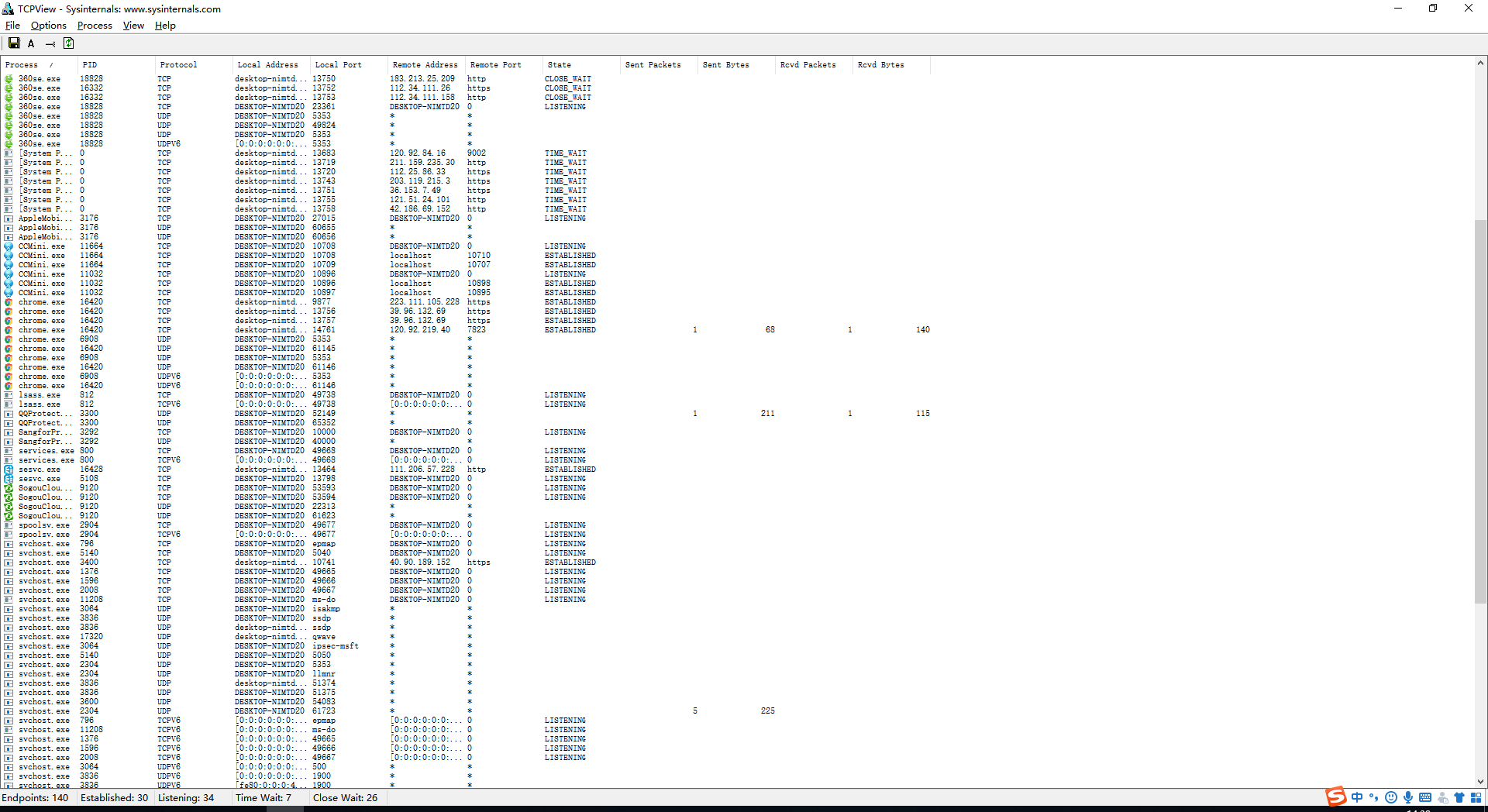 wireshark windows 10