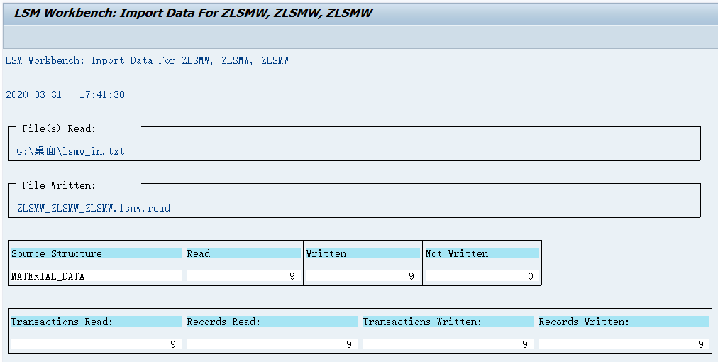 LSMW 批量导入_no batch input data for screen saplmgmm 0080CSDN博客