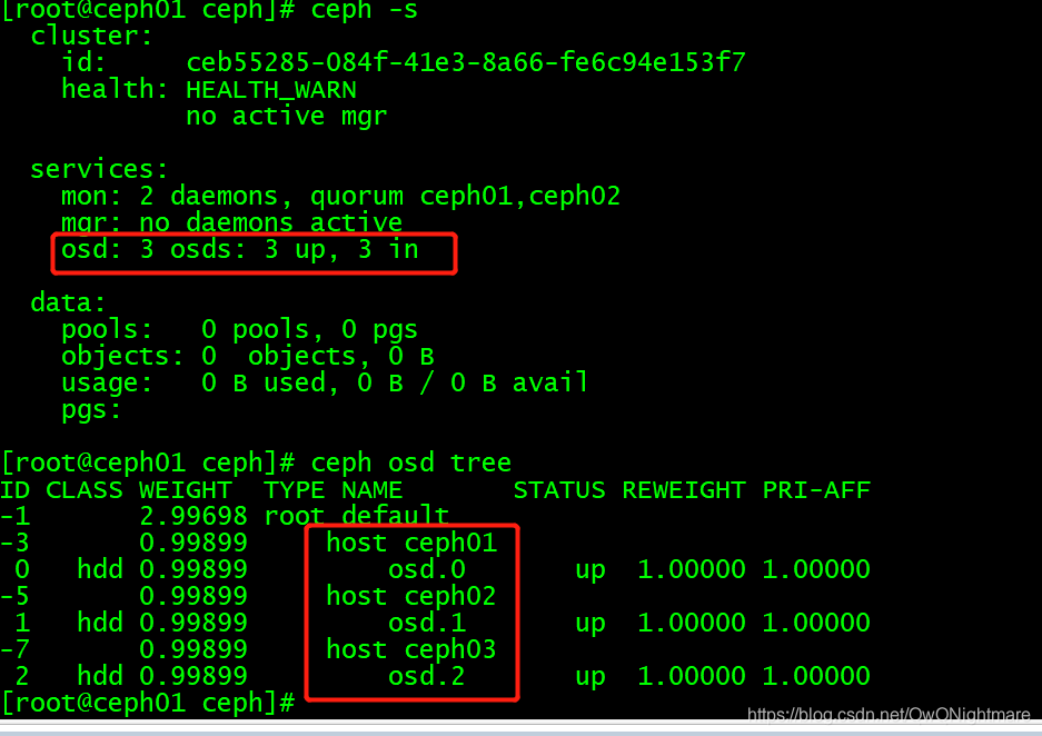 CEPH搭建流程详解,集群扩容和模拟osd故障并恢复_ceph ansible 重启 osd服务-CSDN博客