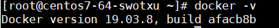 docker -v