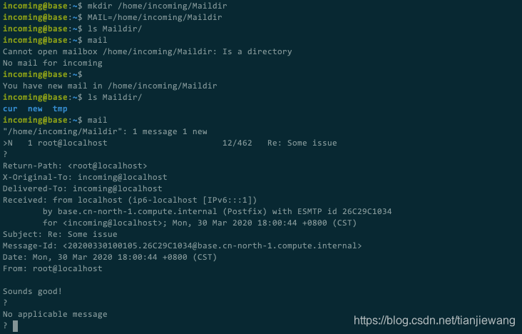 ubuntu18.04 安装和配置Postfix发送邮件