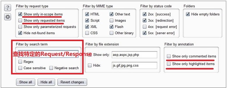 Site map Filter