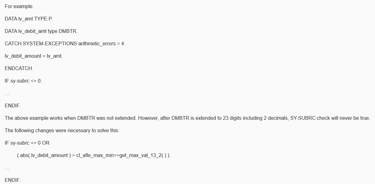 Amount Field Length Extension Code Adaptations_sap 金额长度CSDN博客