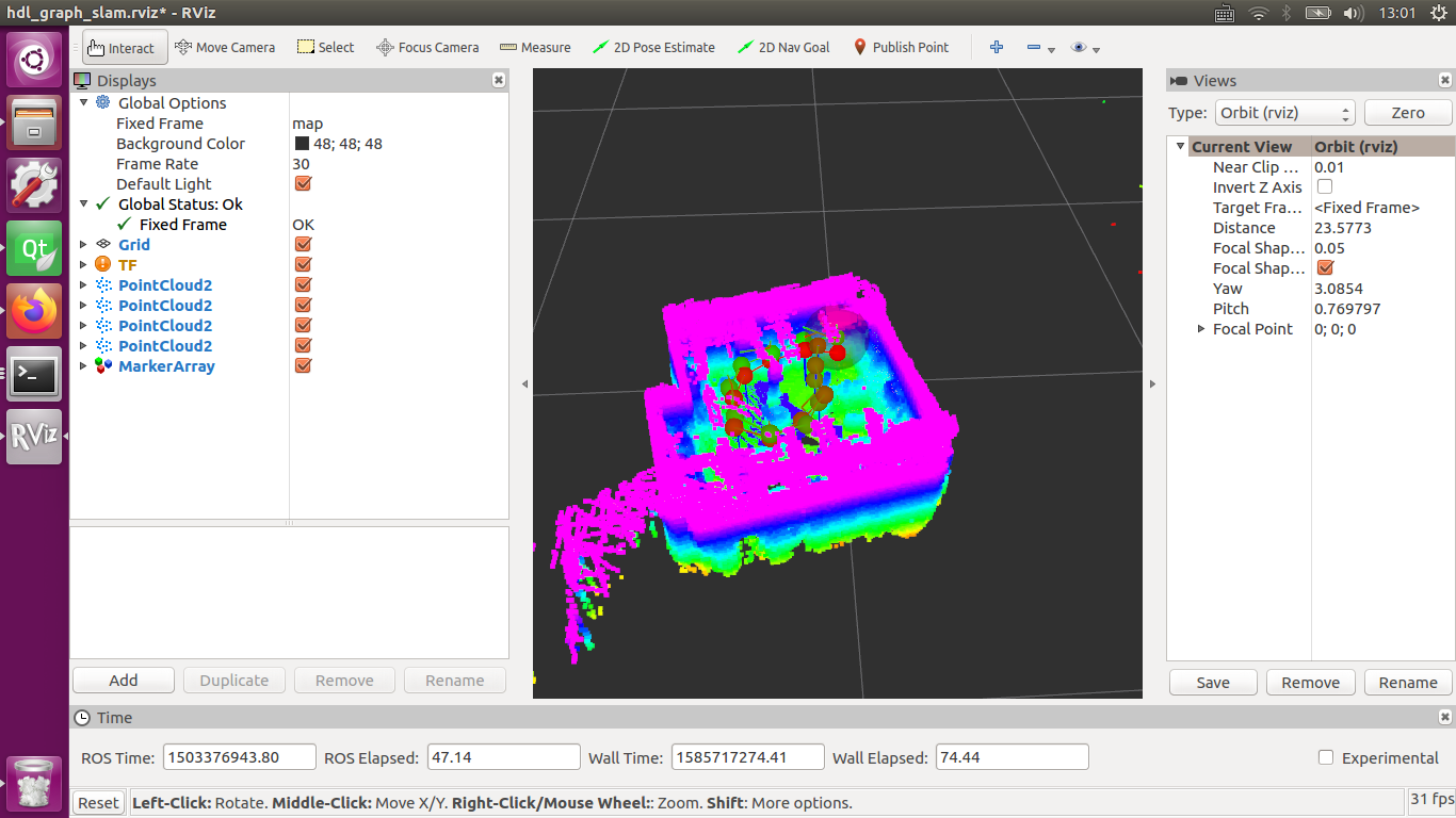 hdl_graph_slam三维激光雷达+GPS+IMU+ODOM