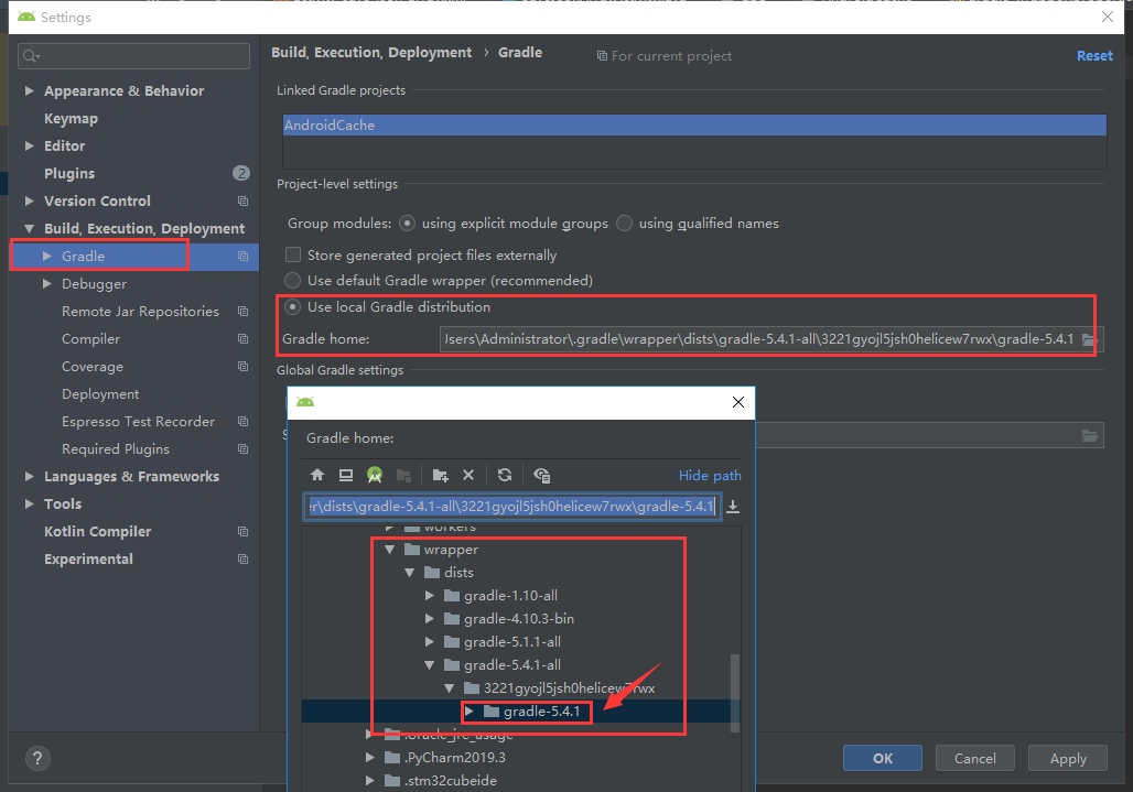 android studio change gradle version