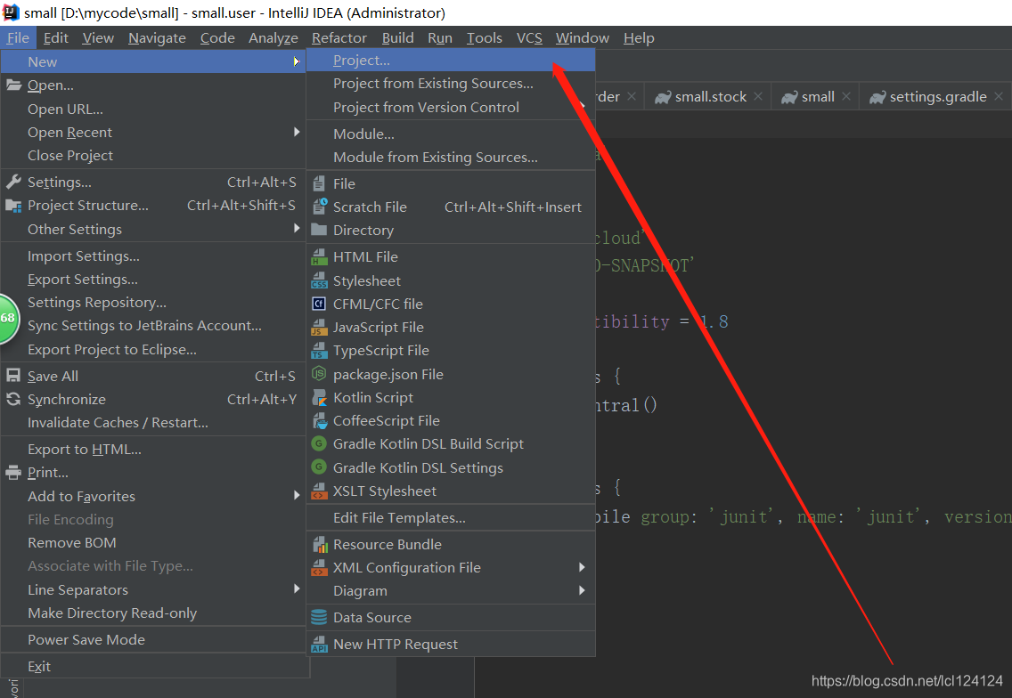 利用IDEA创建gradle构建的Java多模块项目(太清晰了)_idea gradle j加入模块-CSDN博客