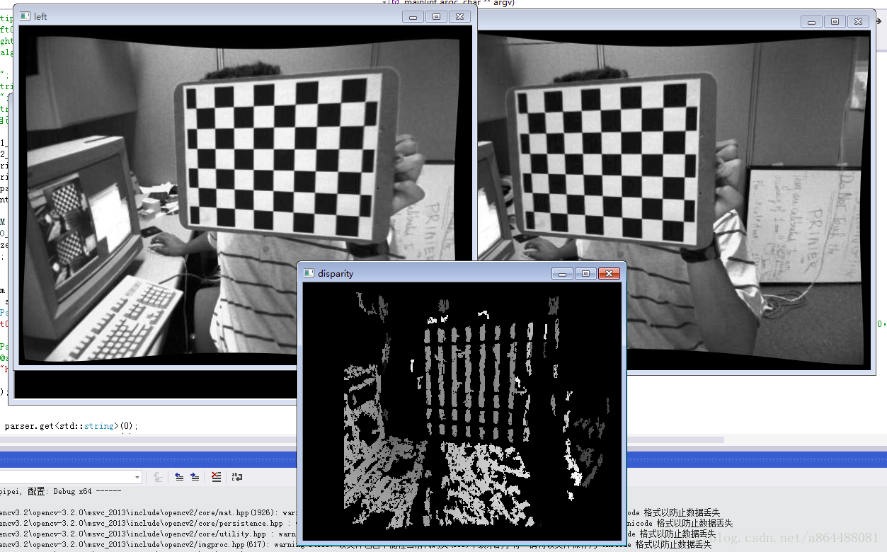 [学习笔记-opencv篇]ubuntu系统下运行opencv自带双目标定+立体匹配程序