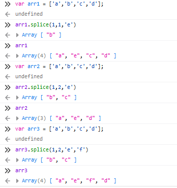 splice 替换元素 用法