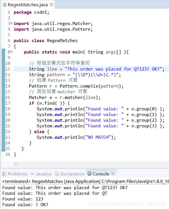 Java Matcher String Pattern D