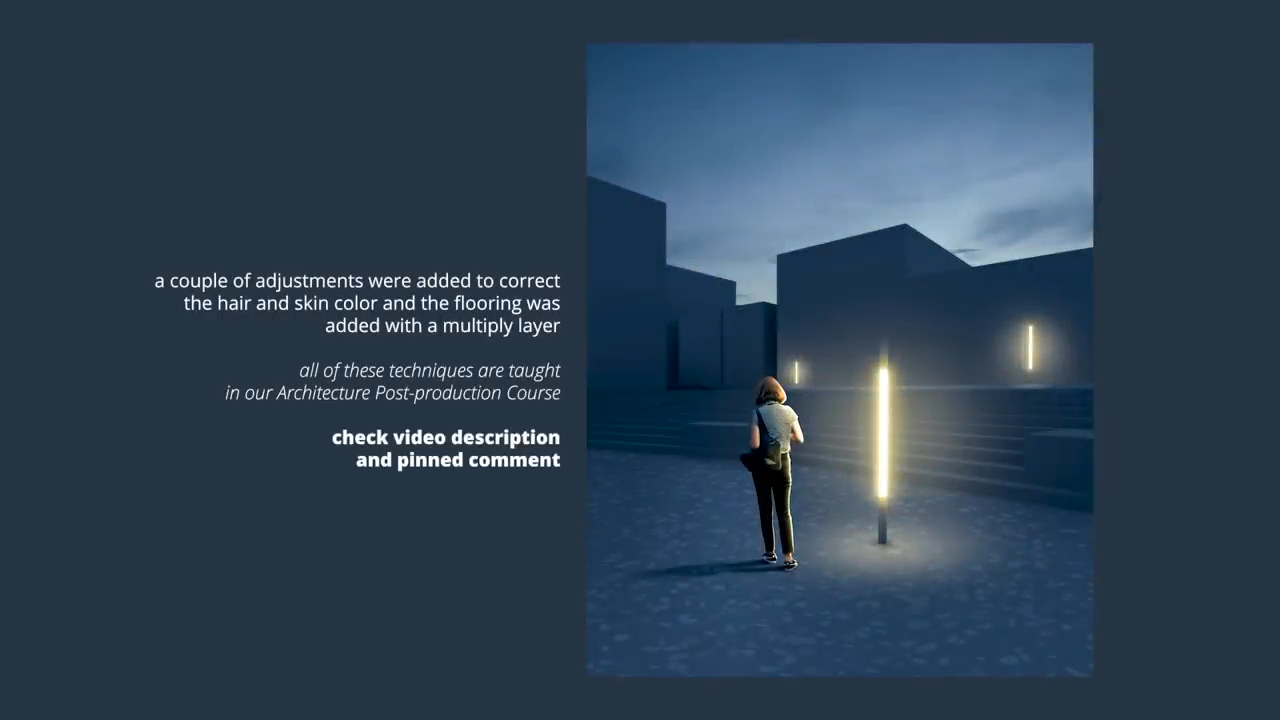 保姆级PS教程:建筑表现后期中的照明处理