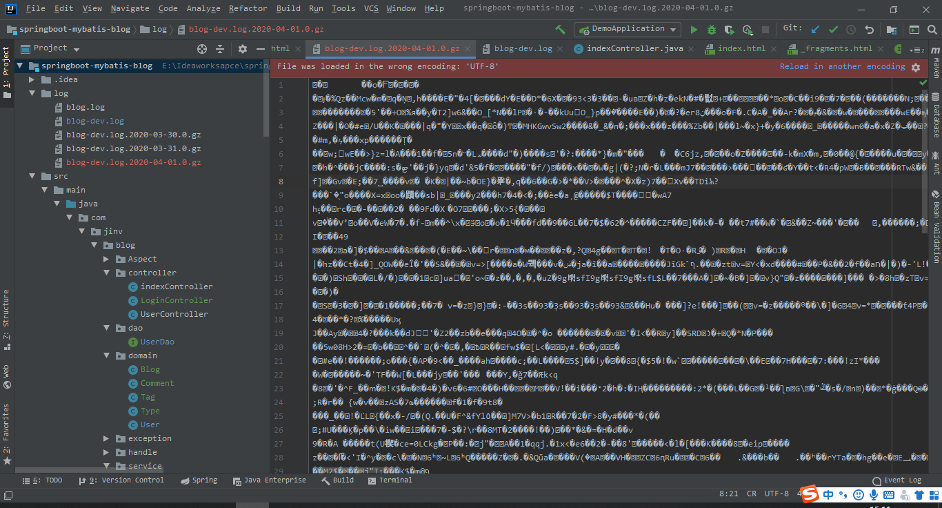File was loaded in the wrong encoding: 'UTF-8_钢铁憨憨的博客-CSDN博客