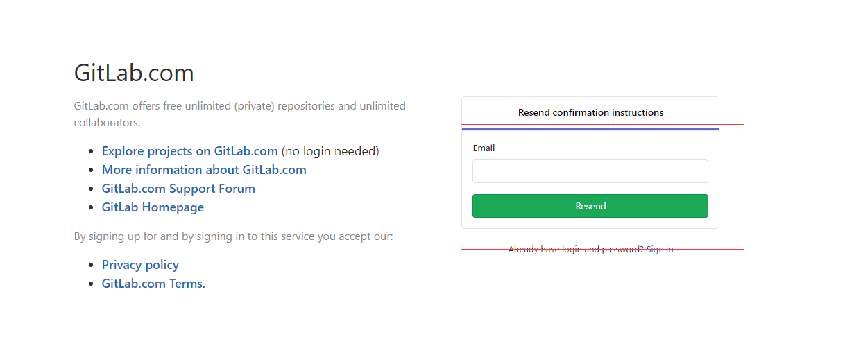 GitLab 用邮件找回密码