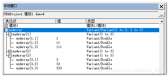 VBA数组详解 watermark,type_ZmFuZ3poZW5naGVpdGk,shadow_10,text_aHR0cHM6Ly9ibG9nLmNzZG4ubmV0L3RhbGxlcl8yMDAw,size_16,color_FFFFFF,t_70