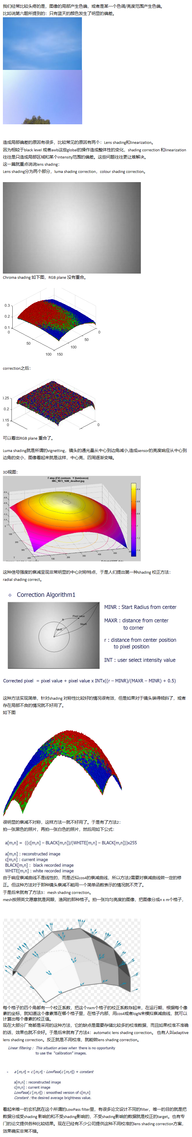 Lens shading correction 的四种方法_lens shading correction python实现CSDN博客
