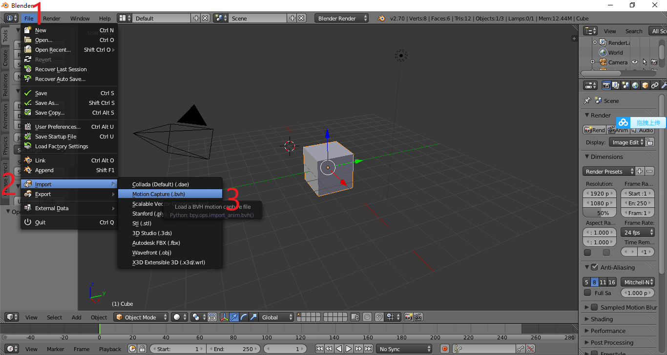 bvh文件读取(blender版)_blender bvhCSDN博客