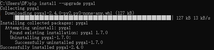 更新Pygal