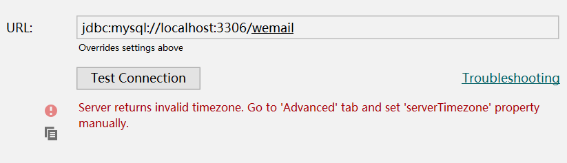 【亲测有效】IDEA连接MySQL数据库时“Server returns invalid timezone”时区问题的解决方法插图