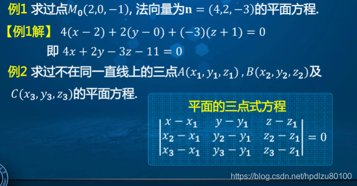 高等数学学习笔记 第五十五讲 平面及其方程 预见未来to50的专栏 程序员信息网 程序员信息网
