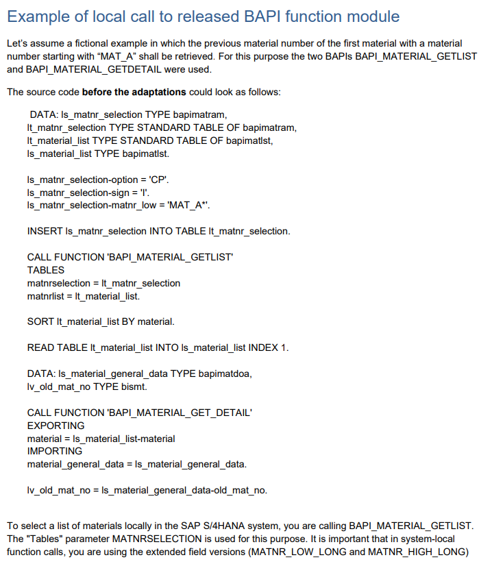 Material Number Field Length Extension Code Adaptions_sap 物料编号字段长度扩展