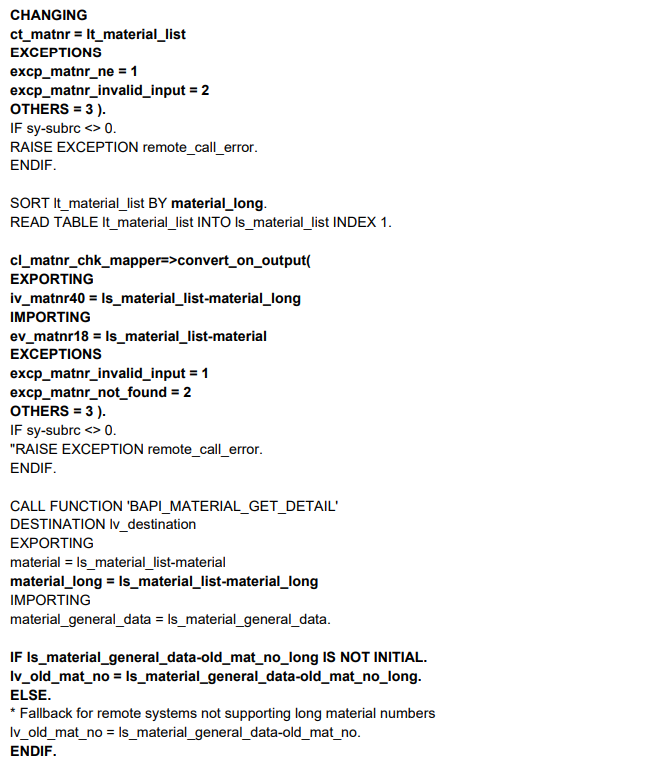 Material Number Field Length Extension Code Adaptions_sap 物料编号字段长度扩展CSDN博客