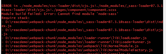 Module build failed: TypeError: this.getResolve is not a function at Object.loader 安装node-sass运行报错