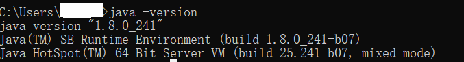java版本 8u241