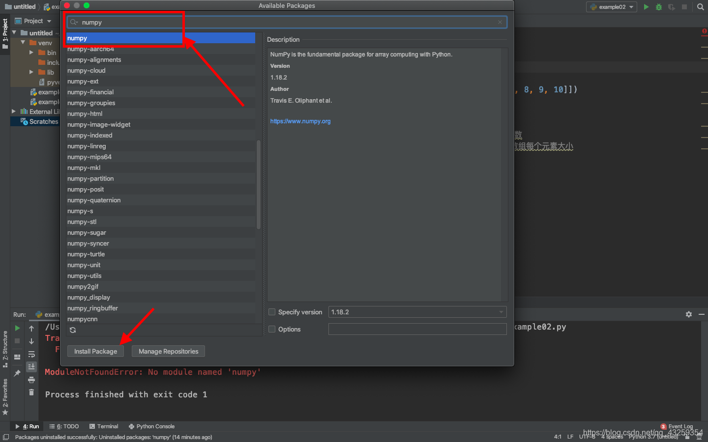 python中关于报错信息“ModuleNotFoundError: No module named 'numpy'”的处理方法-CSDN博客