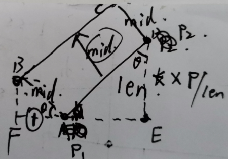 poj3525 半平面交最大内切圆半径