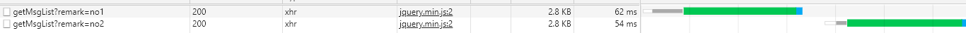 The async method calls the two interface time charts in sequence